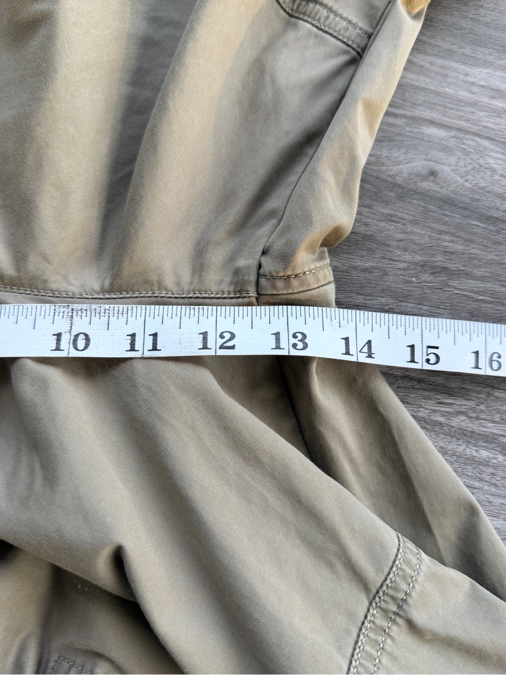Abercrombie & Fitch Loose Fit Cargo Pants Mens 34 x 34 Tan Khaki Baggy Utility - Picture 13 of 14